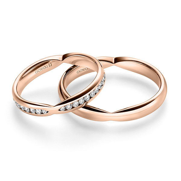 Trouwringen - Rood goud - A-2327-6