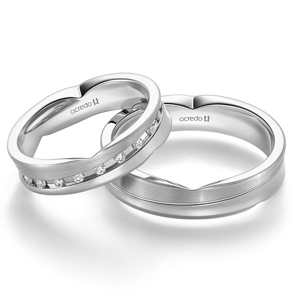 Trouwringen - Wit goud - A-2363-6