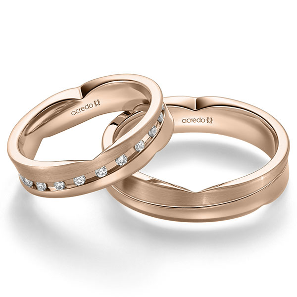 Trouwringen - Rood goud - A-2363-11