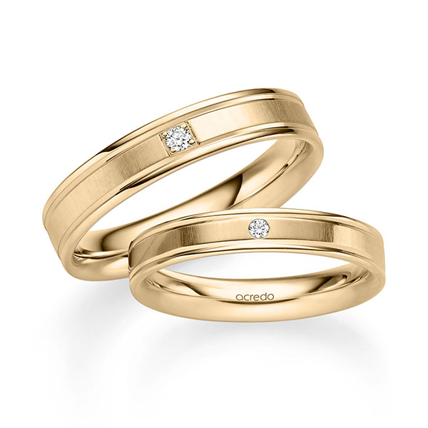 Trouwringen - Rosé goud - S-1342-3