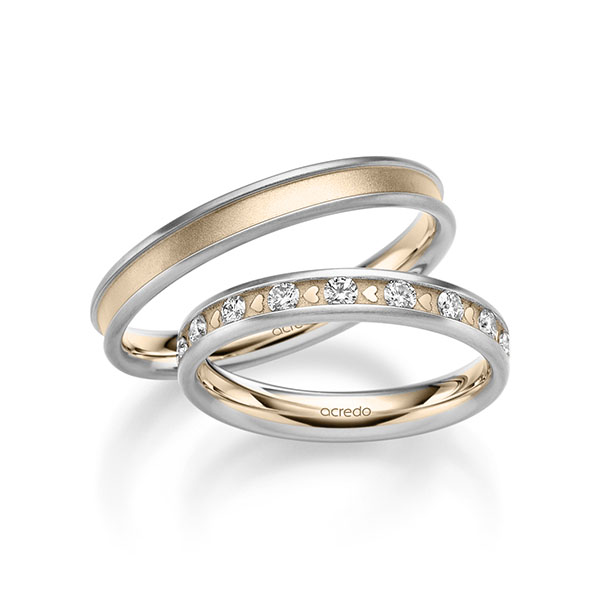 Trouwringen - Signature Goud/Wit goud - A-2368-12