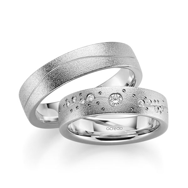 Trouwringen - Wit goud - A-2190-5