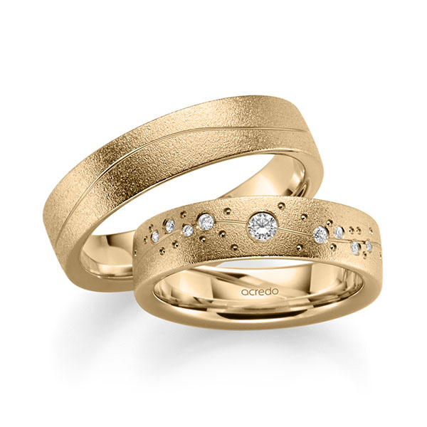 Trouwringen - Rosé goud - A-2190-3