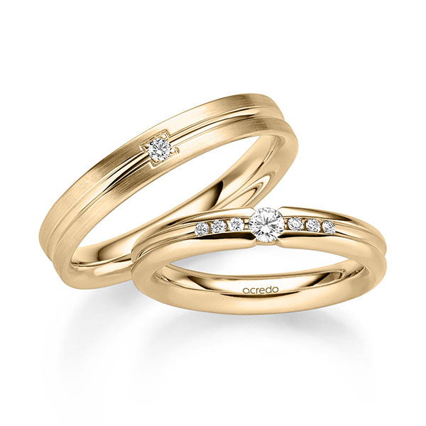 Trouwringen - Rosé goud - S-1337-3