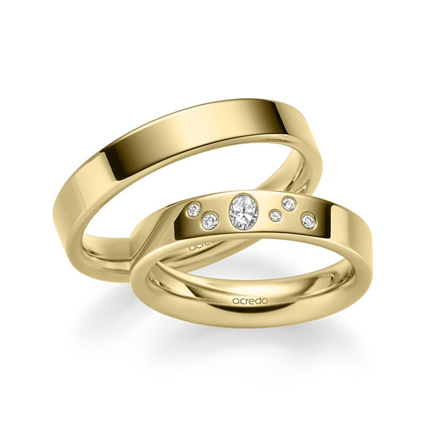 Trouwringen - Geel goud - A-2287-2