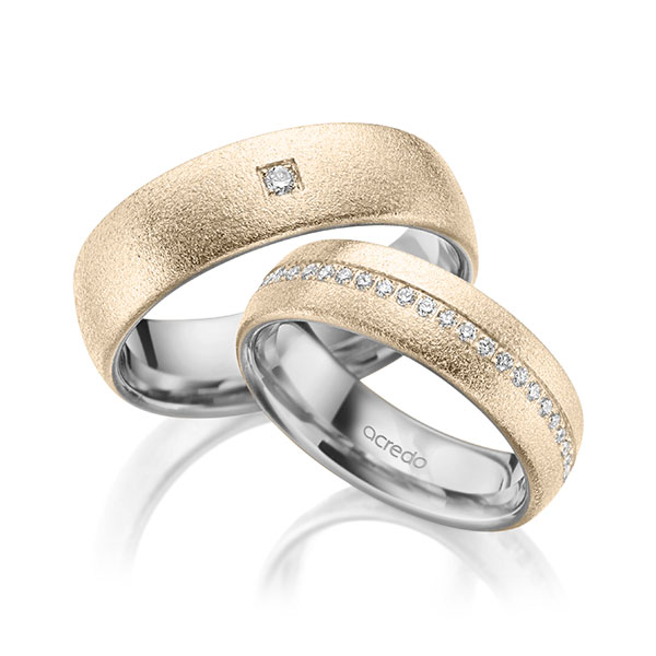 Trouwringen - Platina/Signature Goud - A-2010-13