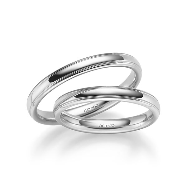 Trouwringen - Wit goud - S-1282-9