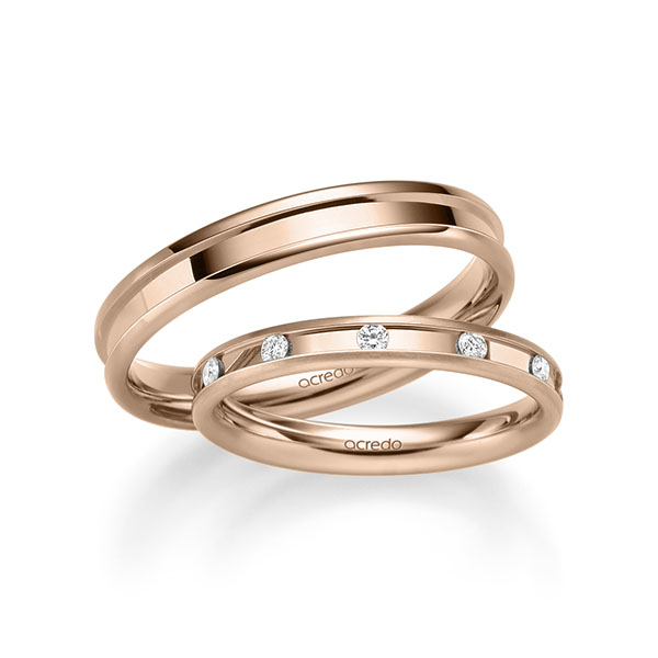 Trouwringen - Rood goud - A-2228-3