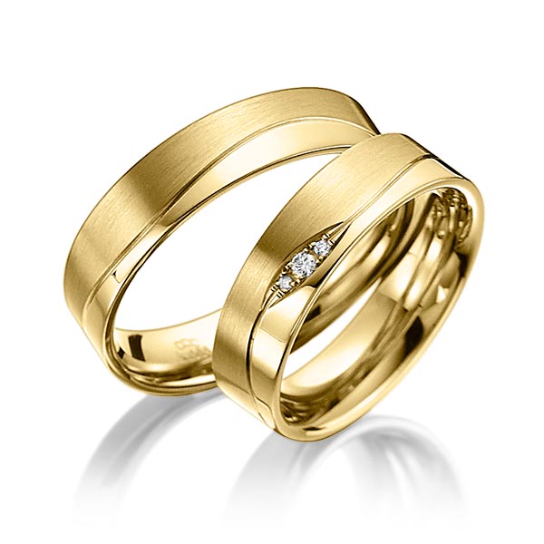 Trouwringen - Geel goud - A-3012-4