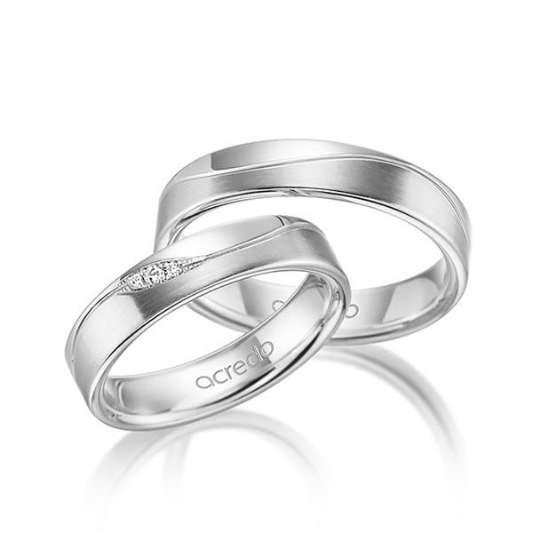 Trouwringen - Wit goud - A-3012-6