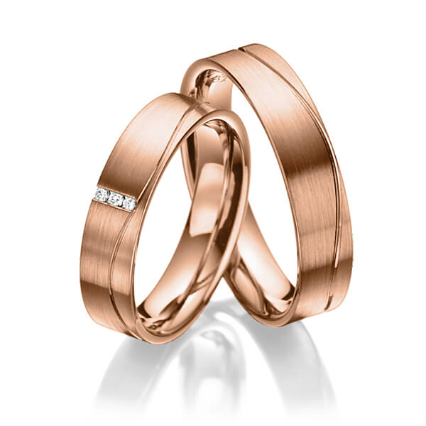 Trouwringen - Rood goud - A-3024-12