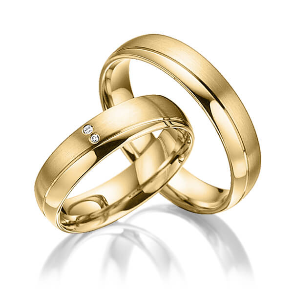 Trouwringen - Geel goud - A-3018-3