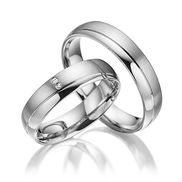 Trouwringen - Wit goud - A-3018-7