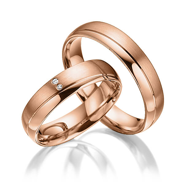 Trouwringen - Rood goud - A-3018-5