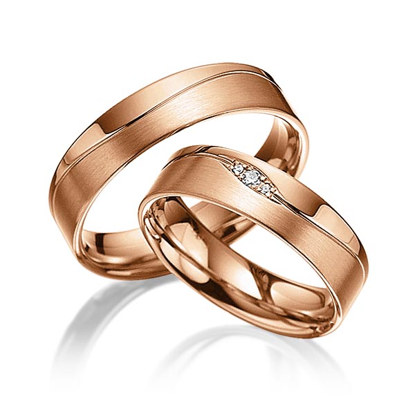 Trouwringen - Rood goud - A-3023-10