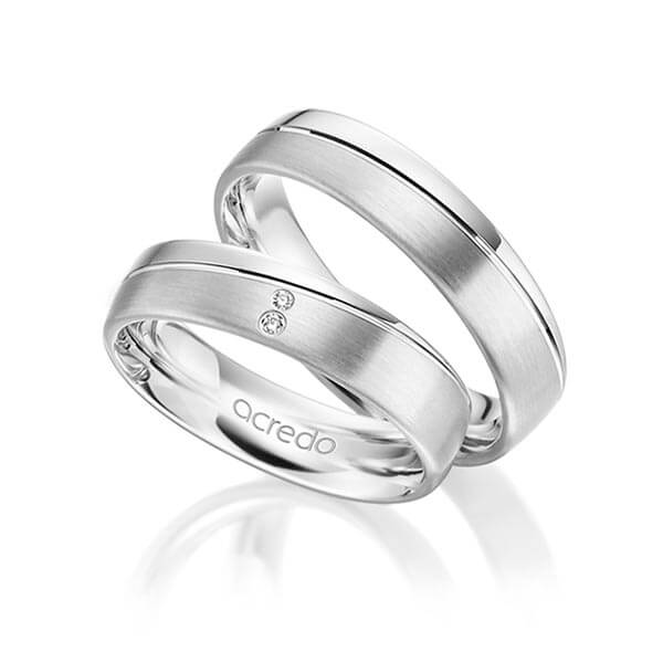 Trouwringen - Wit goud - A-3008-7