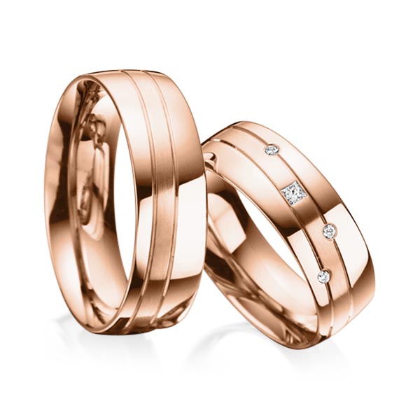 Trouwringen - Rood goud - A-3019-13