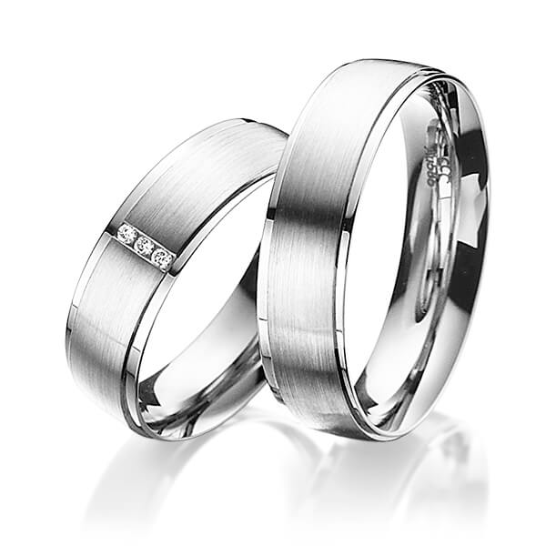 Trouwringen - Wit goud - A-3005-1