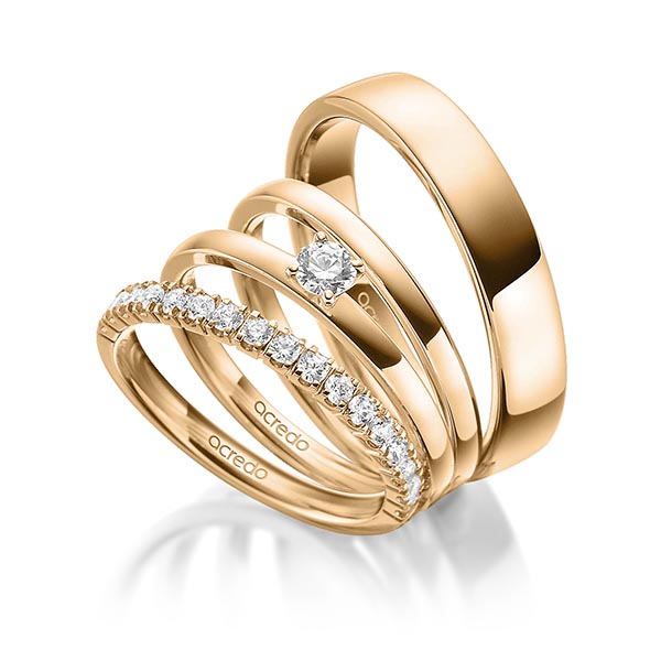 Memoireringen - Rosé goud - A-1897-2