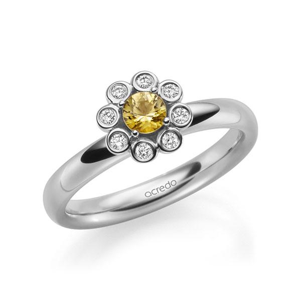Verlovingsringen - Platina/Wit goud - A-2259-4