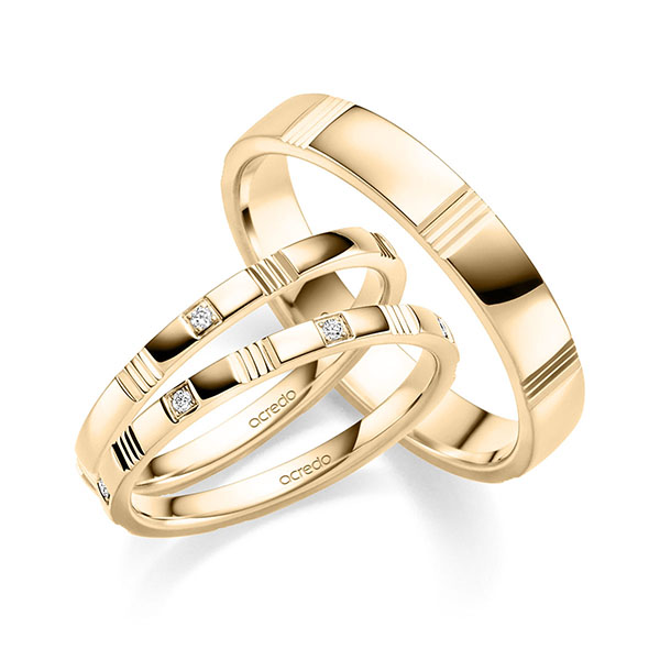 Trouwringen - Rosé goud - S-1425-3