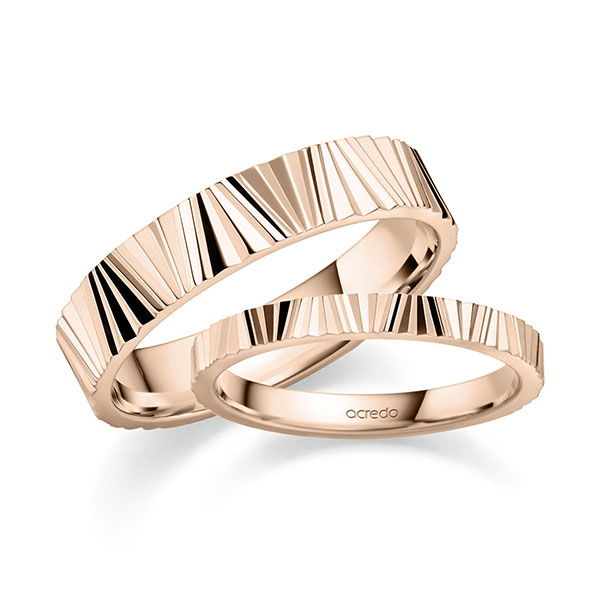 Trouwringen - Rood goud - S-1430-4