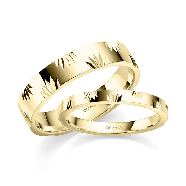 Trouwringen - Geel goud - S-1418-1