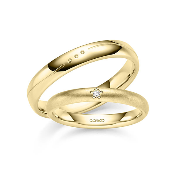 Trouwringen - Geel goud - A-6026-4