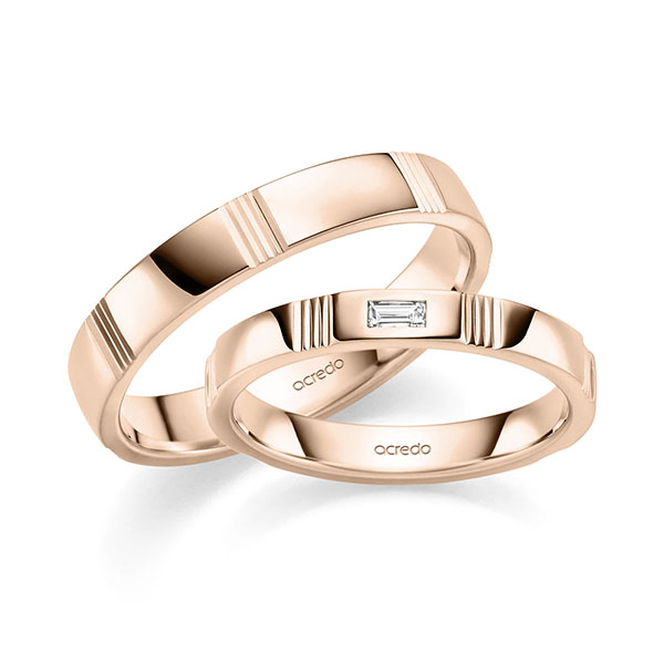 Trouwringen - Rood goud - S-1427-5