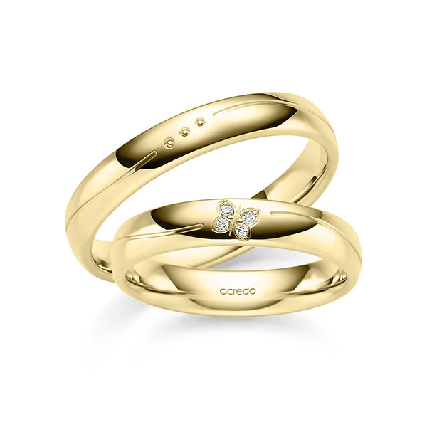 Trouwringen - Geel goud - A-6027-4