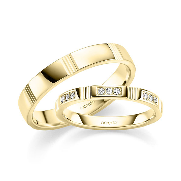 Trouwringen - Geel goud - S-1426-4