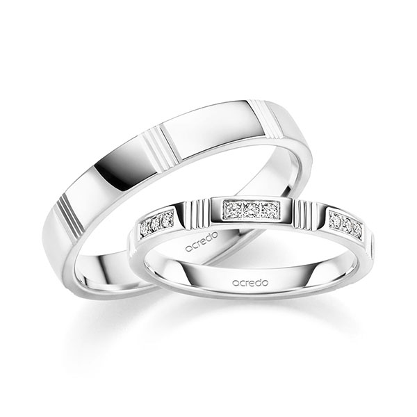 Trouwringen - Wit goud - S-1426-6