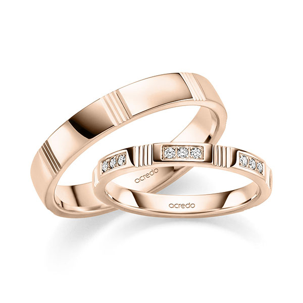 Trouwringen - Rood goud - S-1426-5