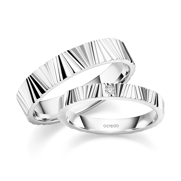 Trouwringen - Wit goud - S-1431-5