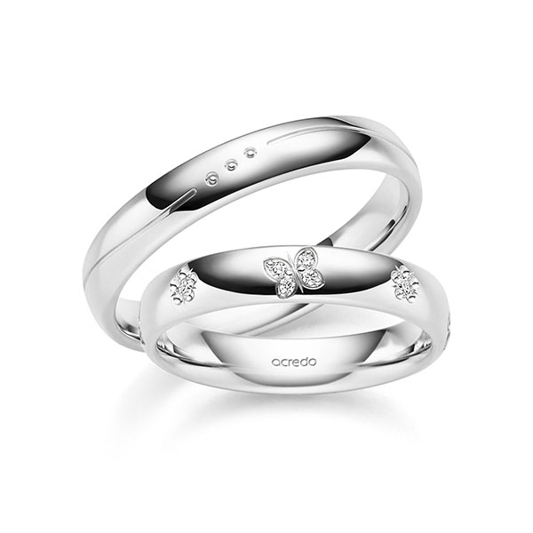Trouwringen - Wit goud - A-6028-6
