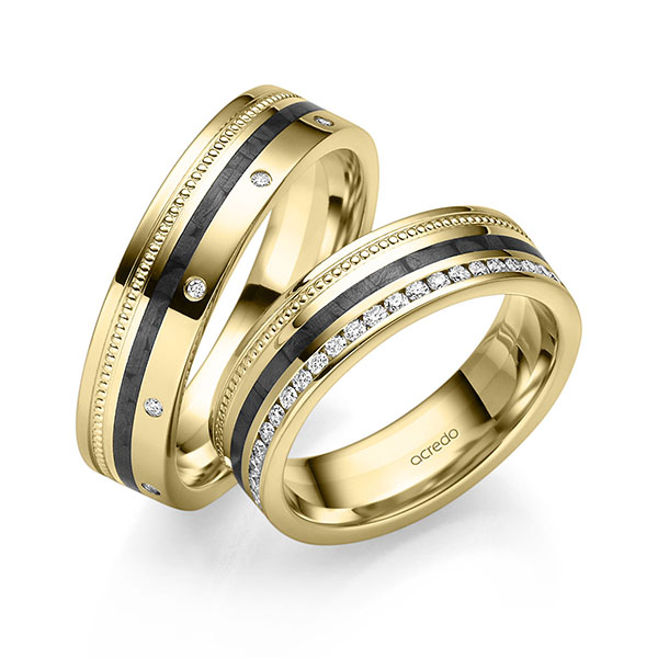 Trouwringen - Geel goud - S-1341-6