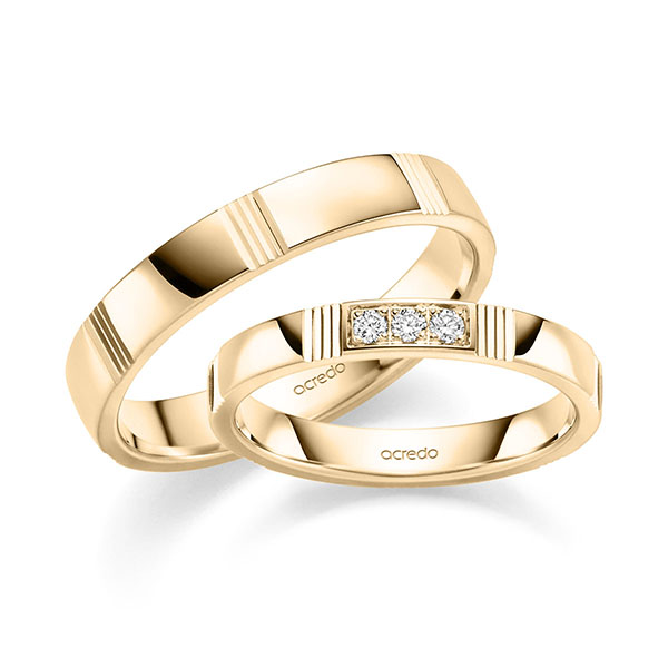 Trouwringen - Rosé goud - S-1429-3