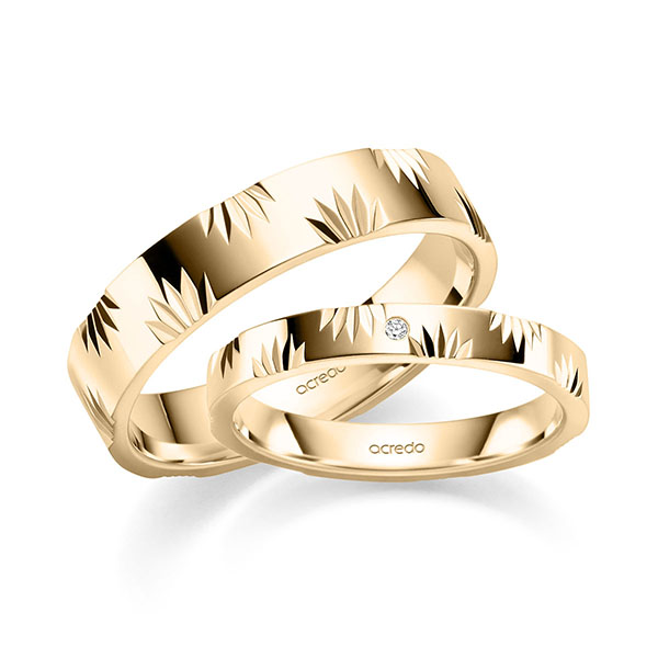 Trouwringen - Rosé goud - S-1420-3