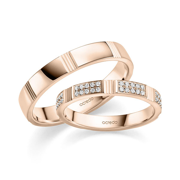 Trouwringen - Rood goud - S-1428-5