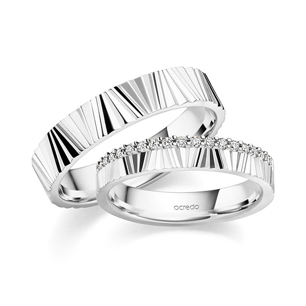 Trouwringen - Wit goud - S-1432-5
