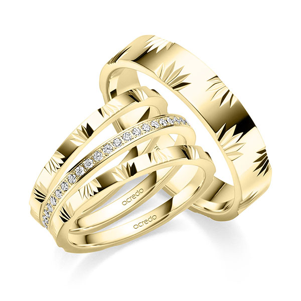 Trouwringen - Geel goud - S-1417-1