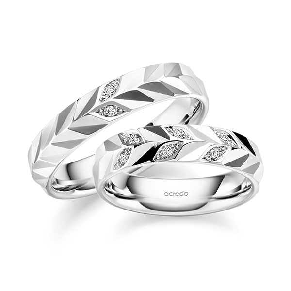 Trouwringen - Wit goud - A-2997-6