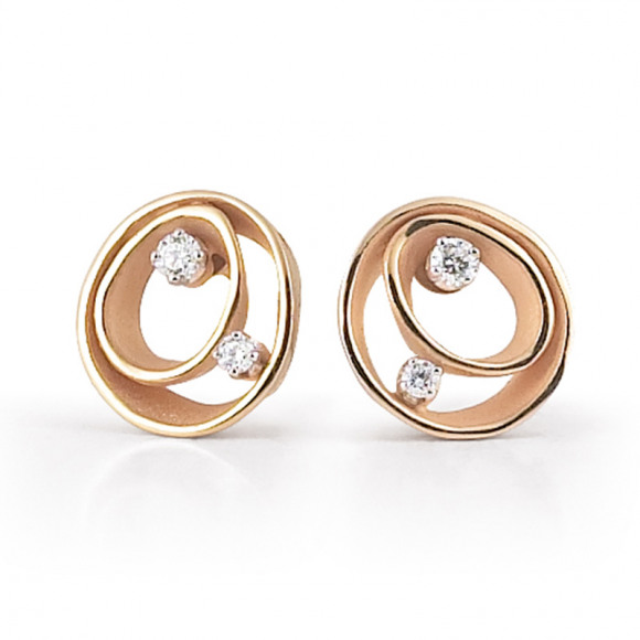 Oorringen - Rosé goud - 401034