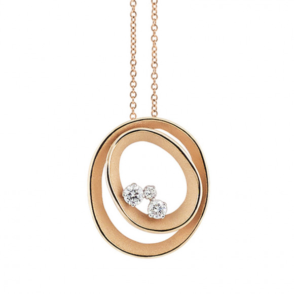 Halskettingen - Rosé goud - 401039