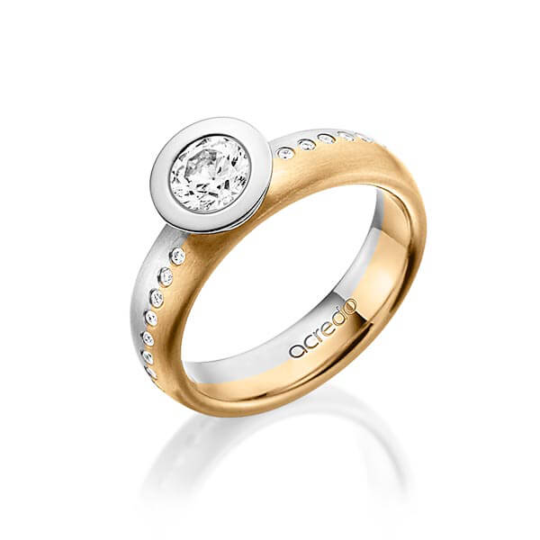 Verlovingsringen - Rosé goud/Wit goud - A-1493-2
