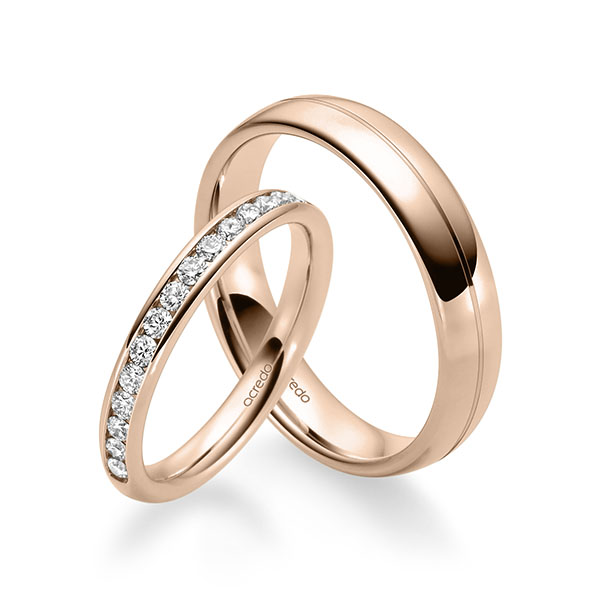 Trouwringen - Rood goud - A-2324-5