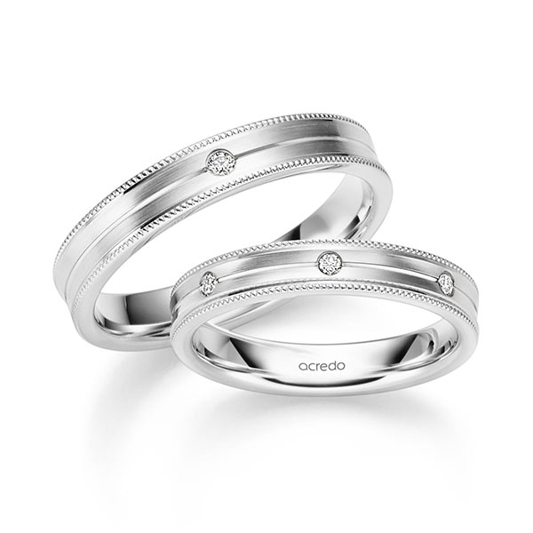 Trouwringen - Wit goud - S-1333-6