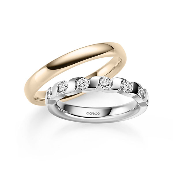 Trouwringen - Wit goud - A-2808-6