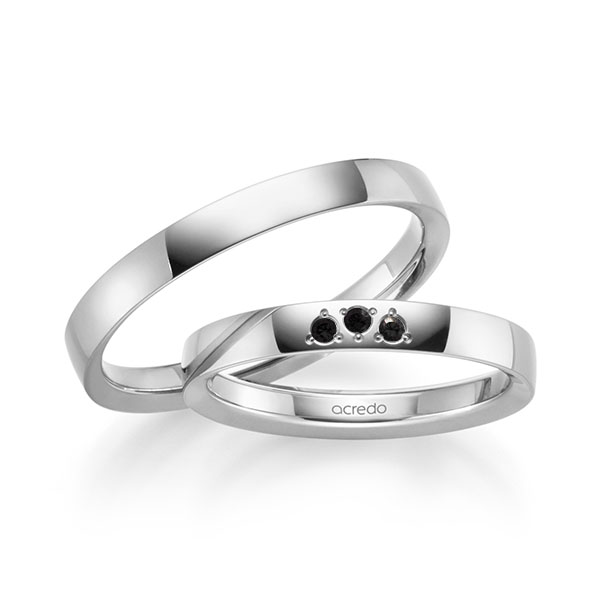 Trouwringen - Wit goud - S-1246-7