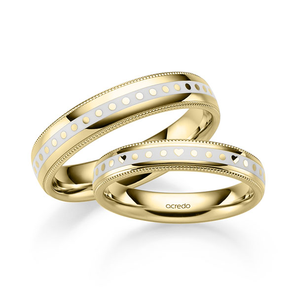 Trouwringen - Geel goud - A-2755-4